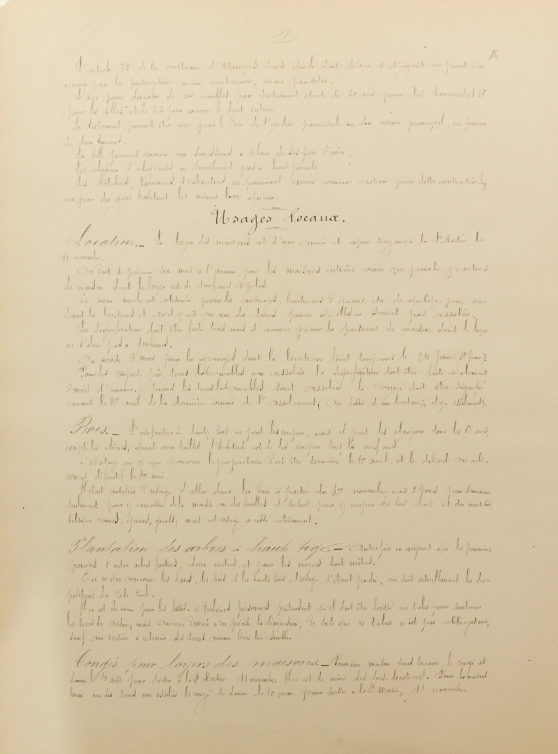 Manuscrit original de Martin Eugène Legrand, feuillet 18/36